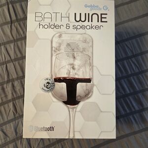 Bath Wine Holder & Speaker - White